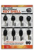 Mini replacement Car Keys display board with a selection of 8 most popular Ke...