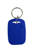 Blue RFID Key Tag Fob with Key Ring