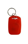 Red RFID Key Tag Fob with Key Ring