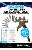 KD Blade Pack - Top Selling KD Blanks x3 each blade and RPT2